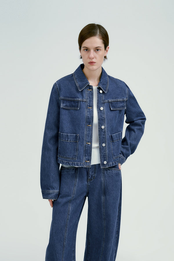 Alicia | Cazadora Vaquera de Corte Oversize