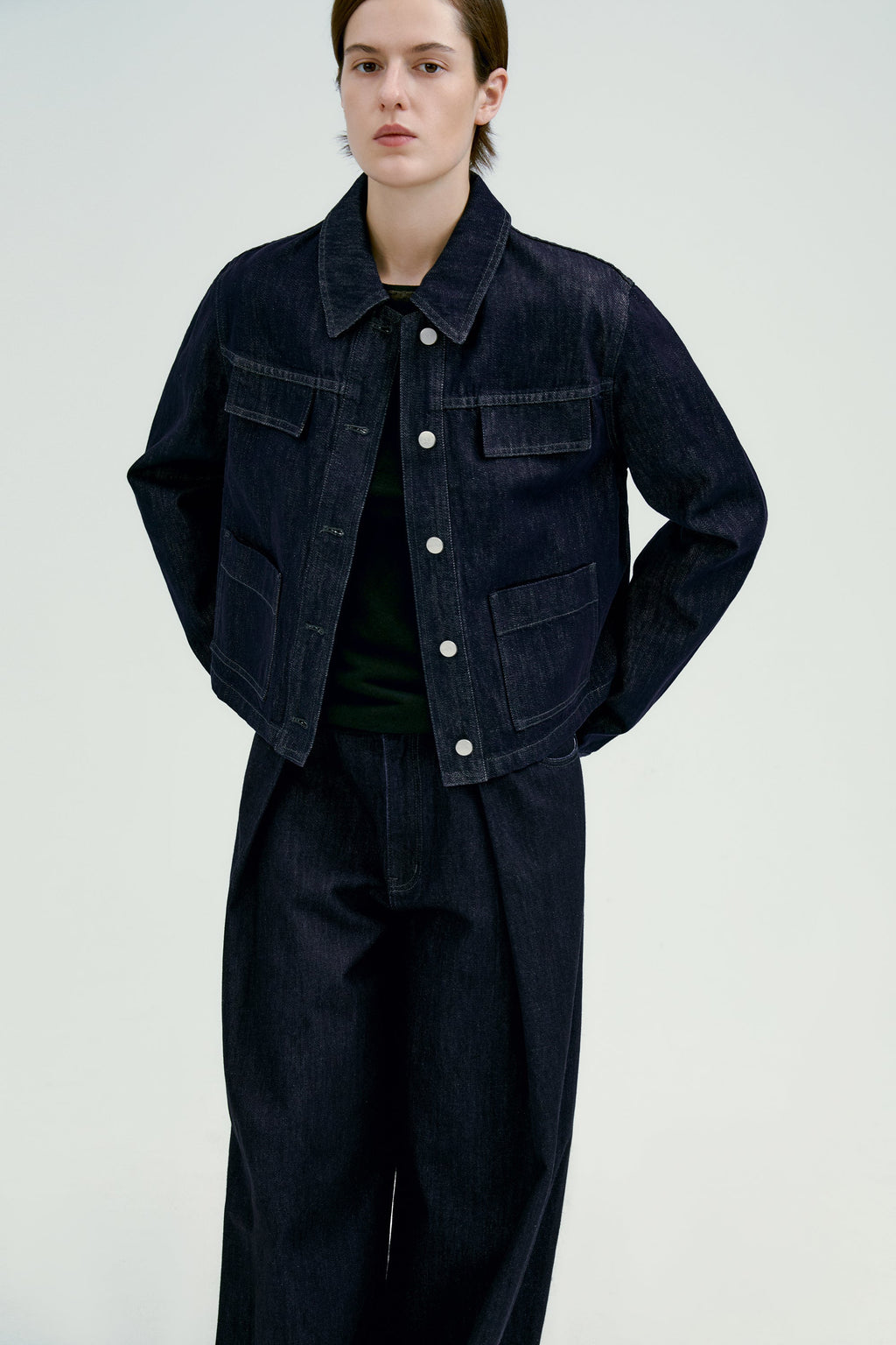 Alicia | Cazadora Vaquera de Corte Oversize