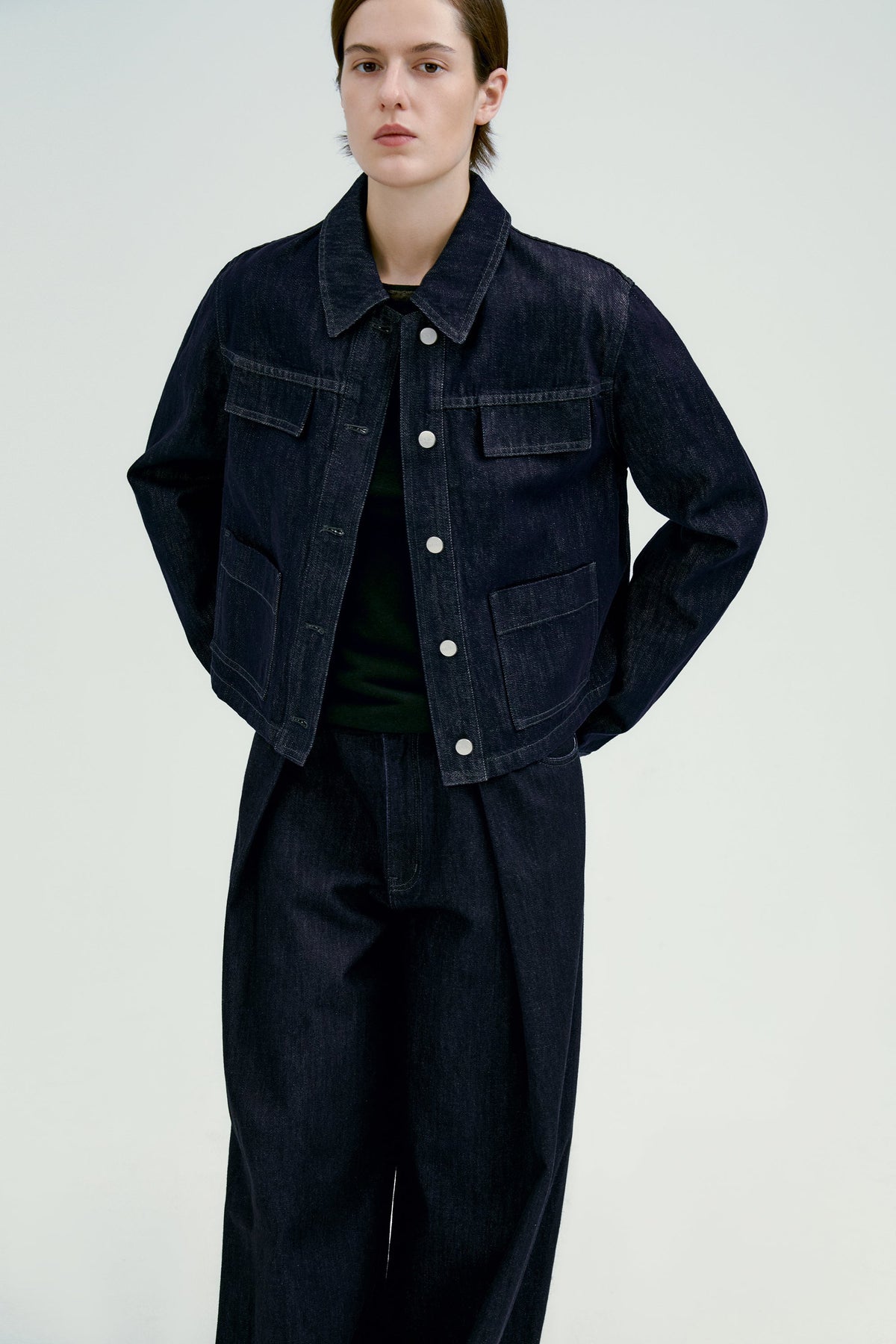 Alicia | Cazadora Vaquera de Corte Oversize