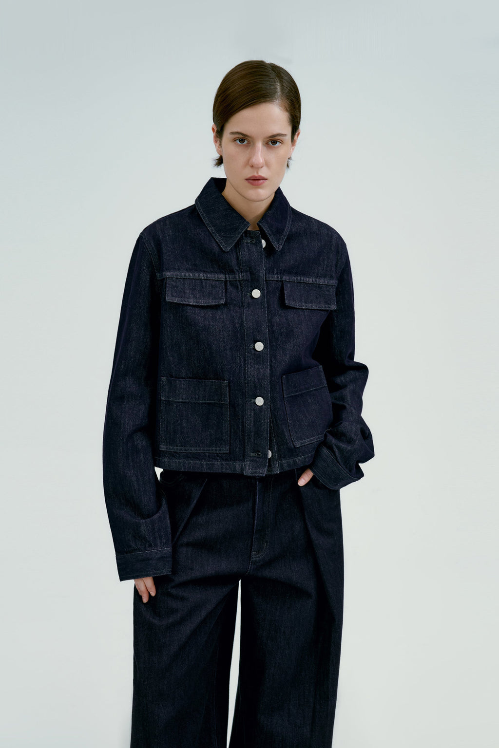 Alicia | Cazadora Vaquera de Corte Oversize