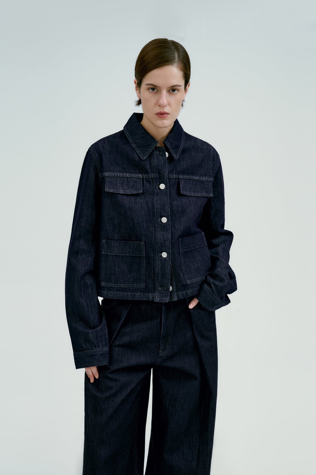 Alicia | Cazadora Vaquera de Corte Oversize