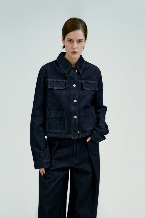 Alicia | Cazadora Vaquera de Corte Oversize