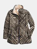 Isabel | Chaqueta Acolchada Retro con Estampado de Círculos