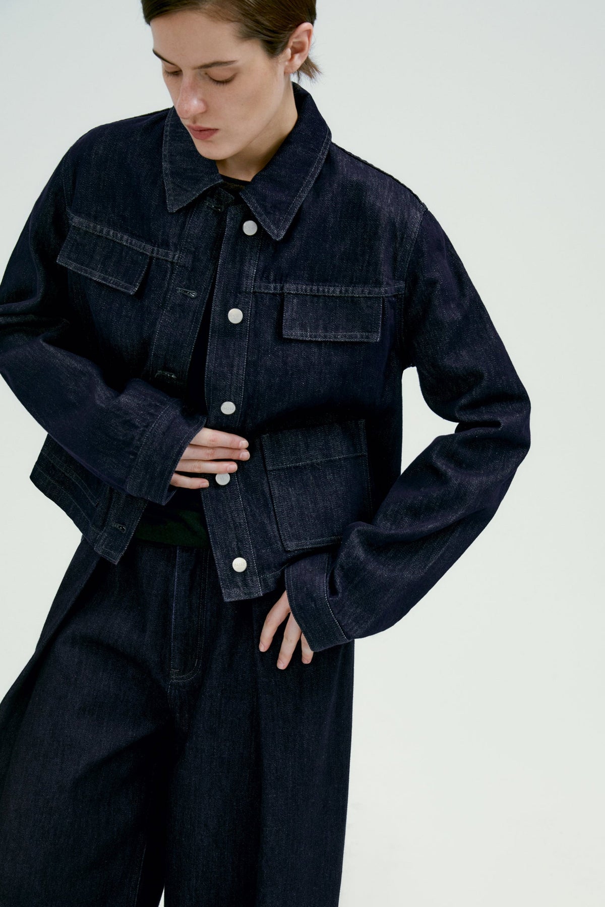 Alicia | Cazadora Vaquera de Corte Oversize