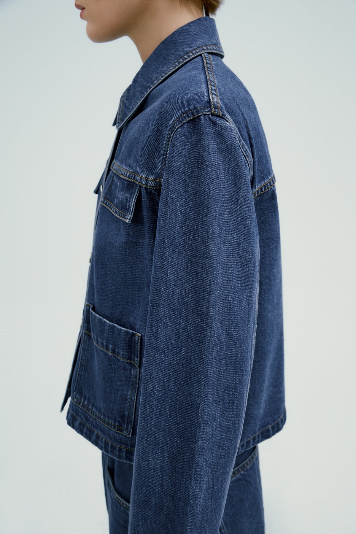 Alicia | Cazadora Vaquera de Corte Oversize