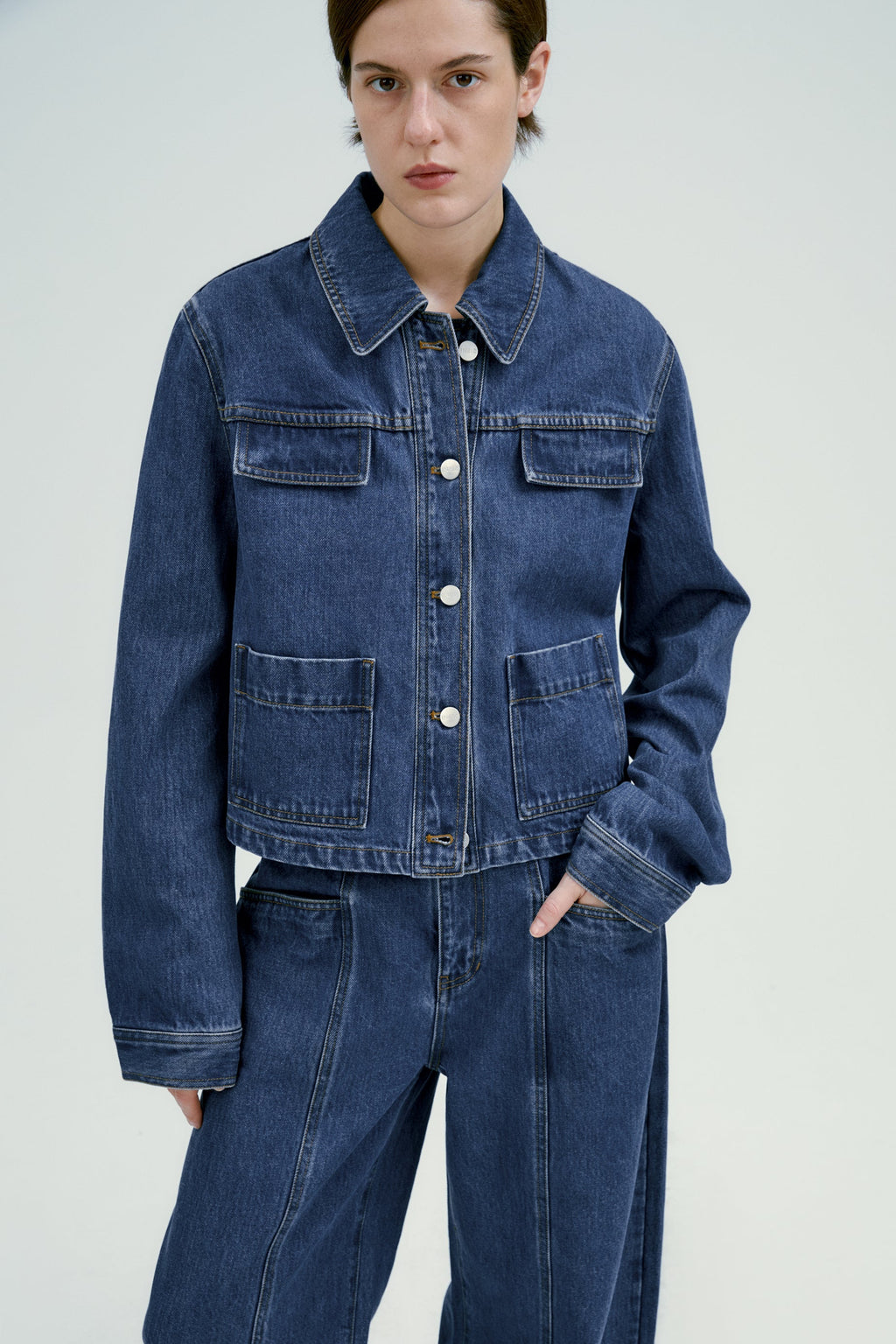 Alicia | Cazadora Vaquera de Corte Oversize