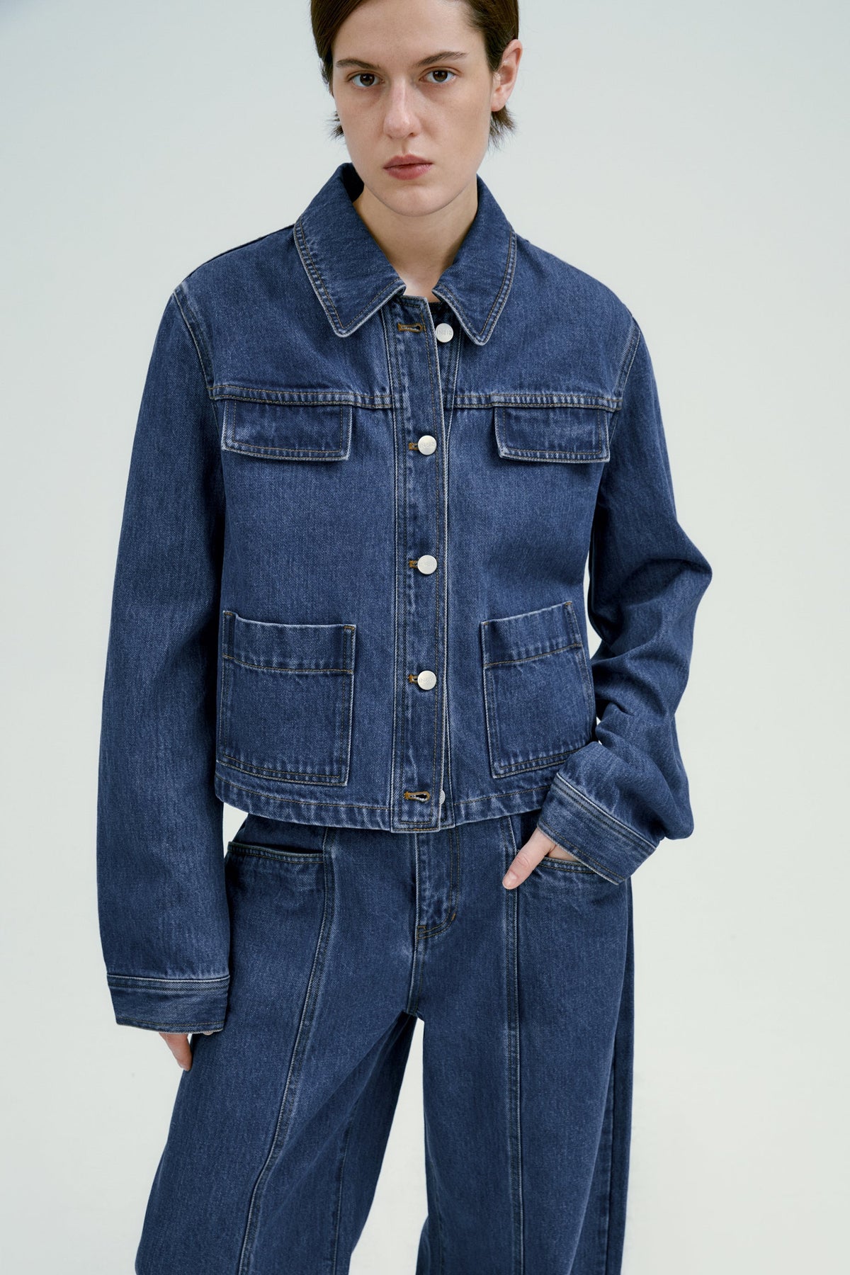 Alicia | Cazadora Vaquera de Corte Oversize