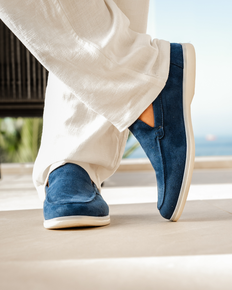 Álvaro | Mocasines de Ante Hombre con Plantilla Acolchada
