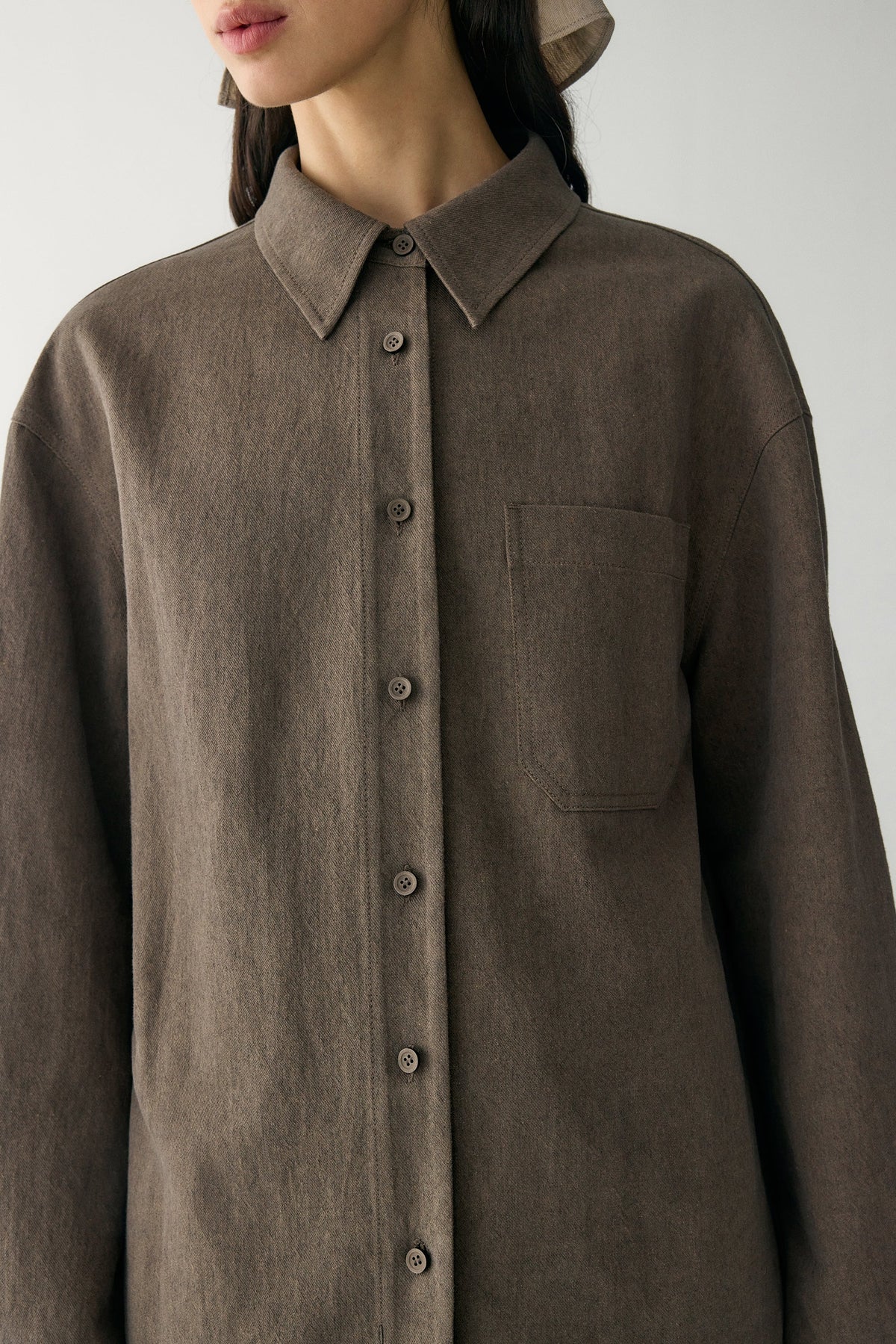 Silvia | Sobrecamisa de Algodón y Lino
