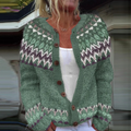 Lila | Cárdigan de Punto Jacquard Estilo Fair Isle