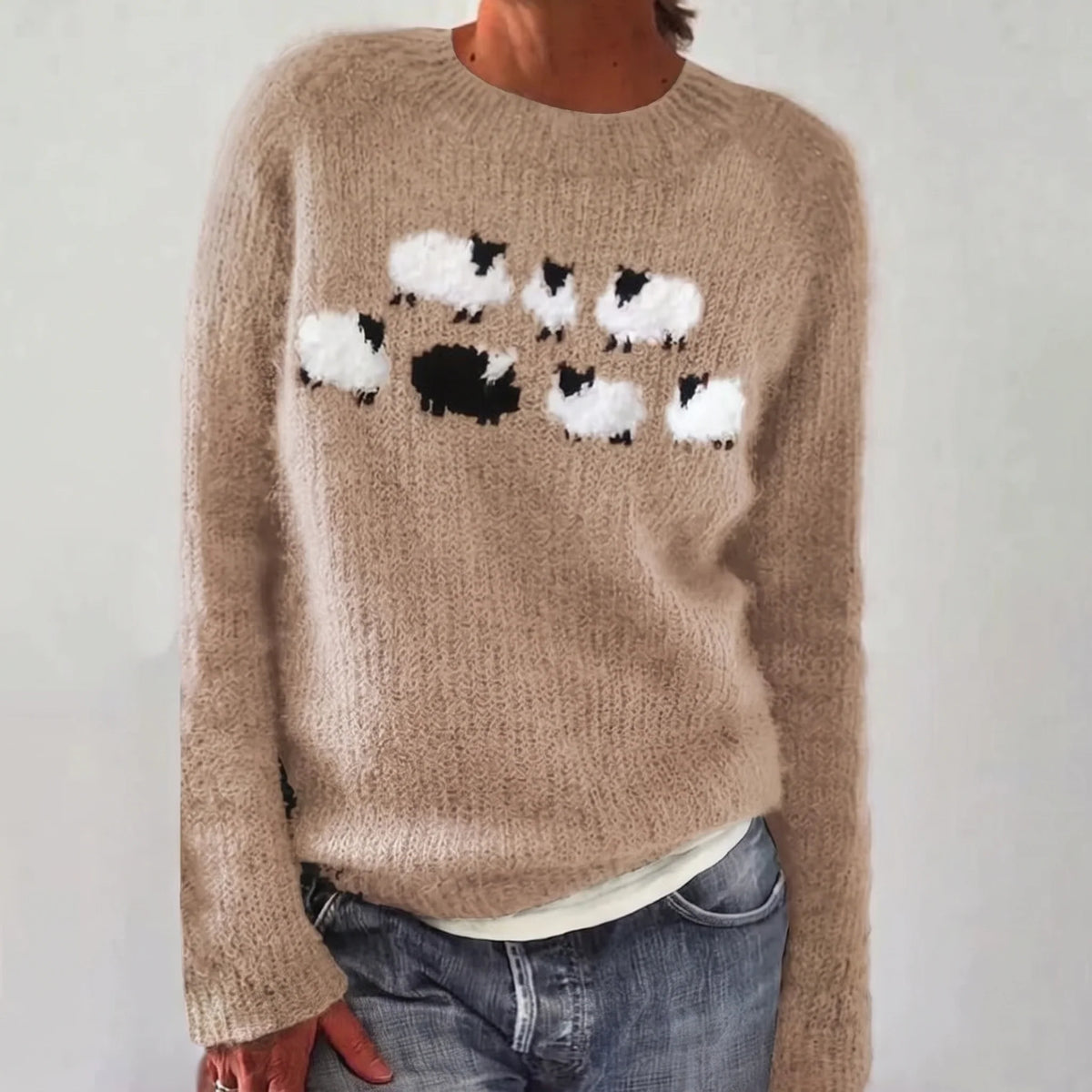 Bianca | Jersey de Punto con Ovejitas