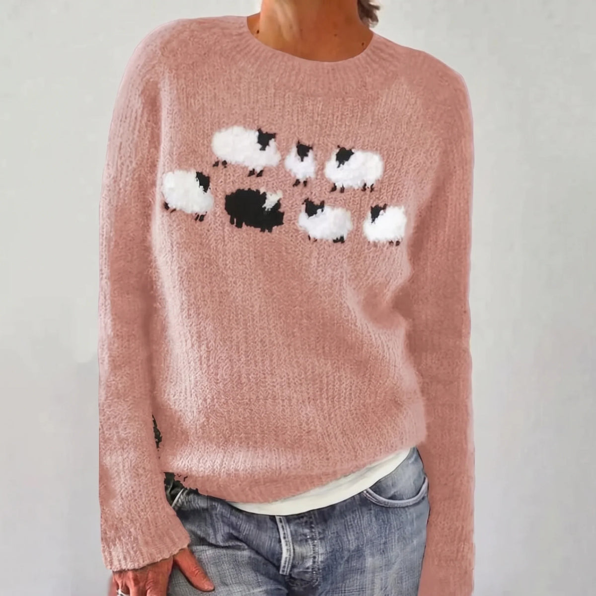 Bianca | Jersey de Punto con Ovejitas