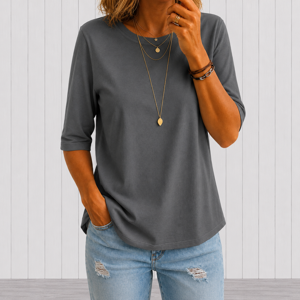 Cayetana | Camiseta de Media Manga y Corte Holgado