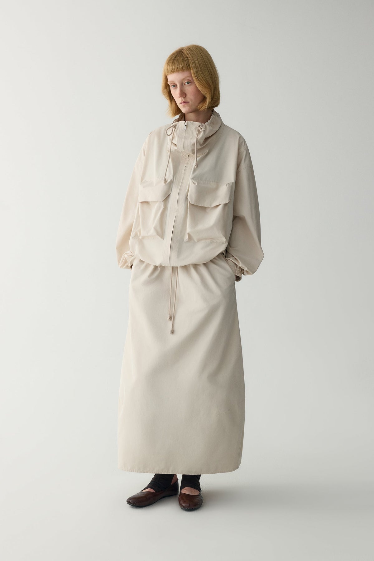 Sonia | Chaqueta Utility Oversize de Manga Corta