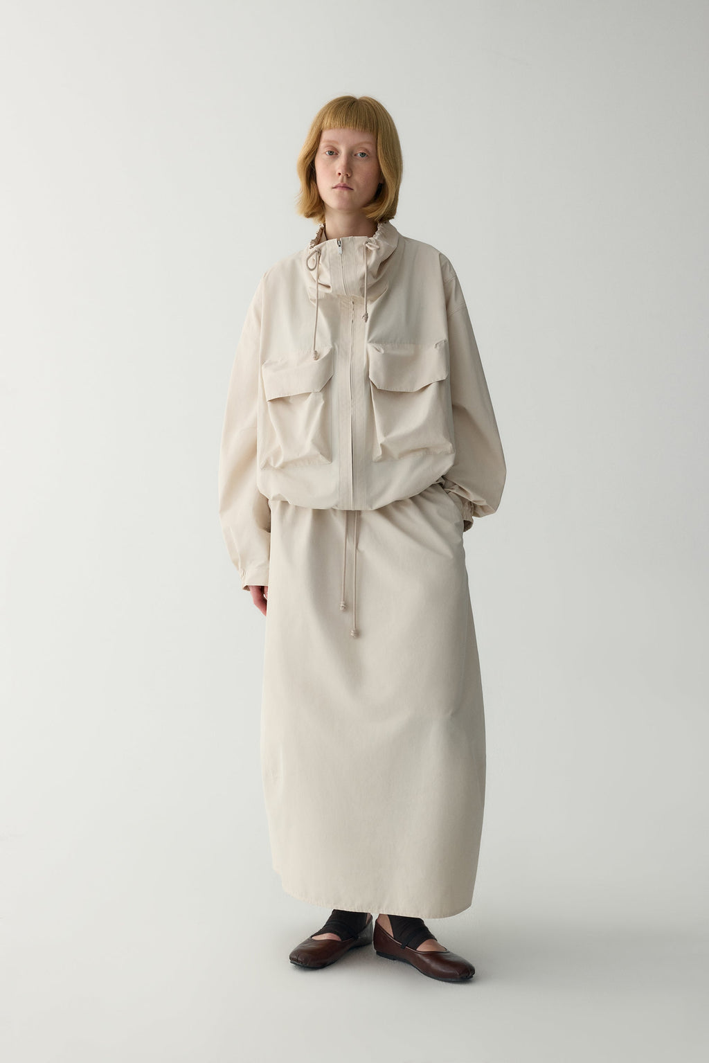 Sonia | Chaqueta Utility Oversize de Manga Corta