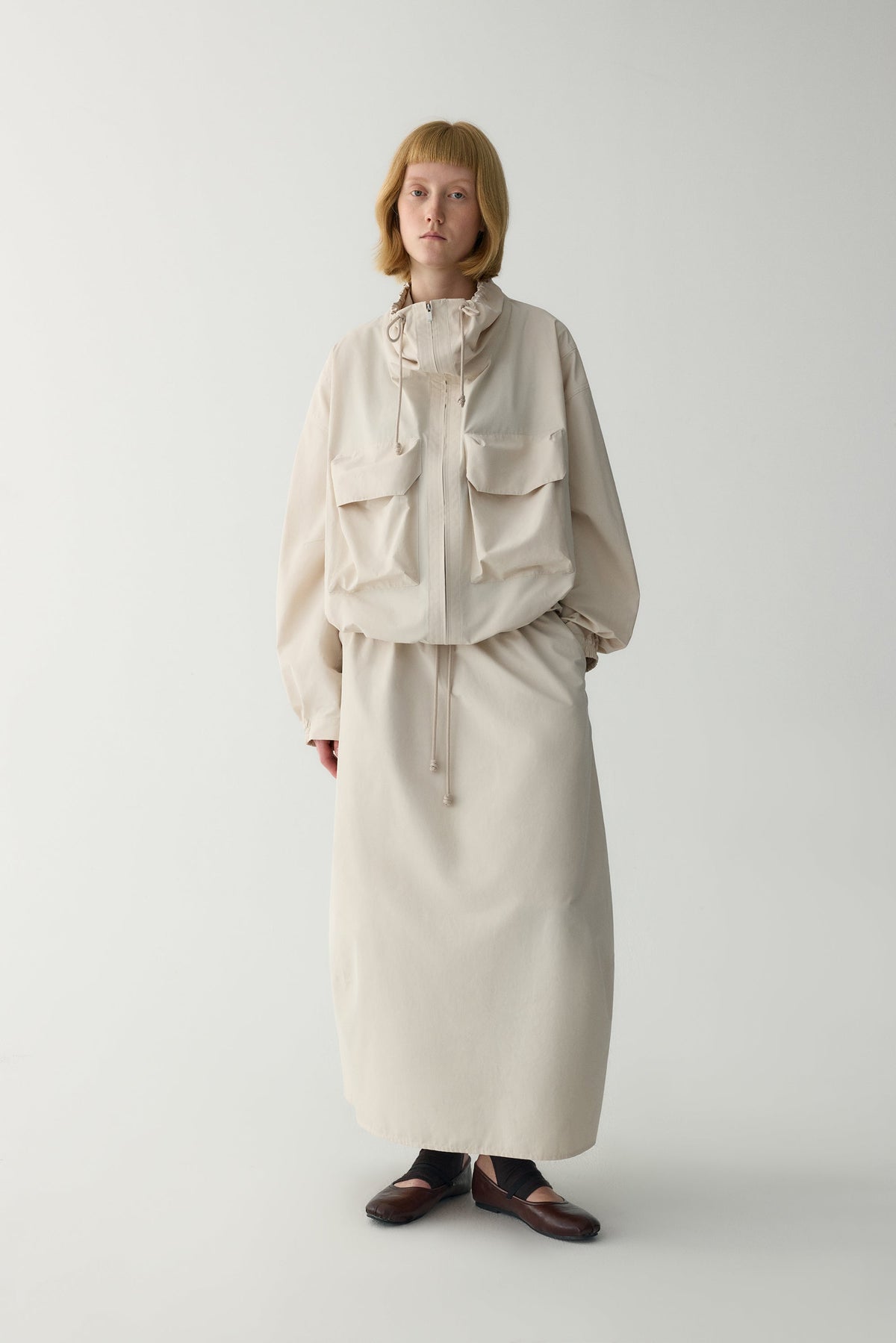 Sonia | Chaqueta Utility Oversize de Manga Corta