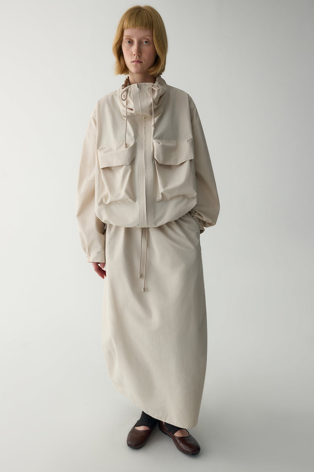 Sonia | Chaqueta Utility Oversize de Manga Corta
