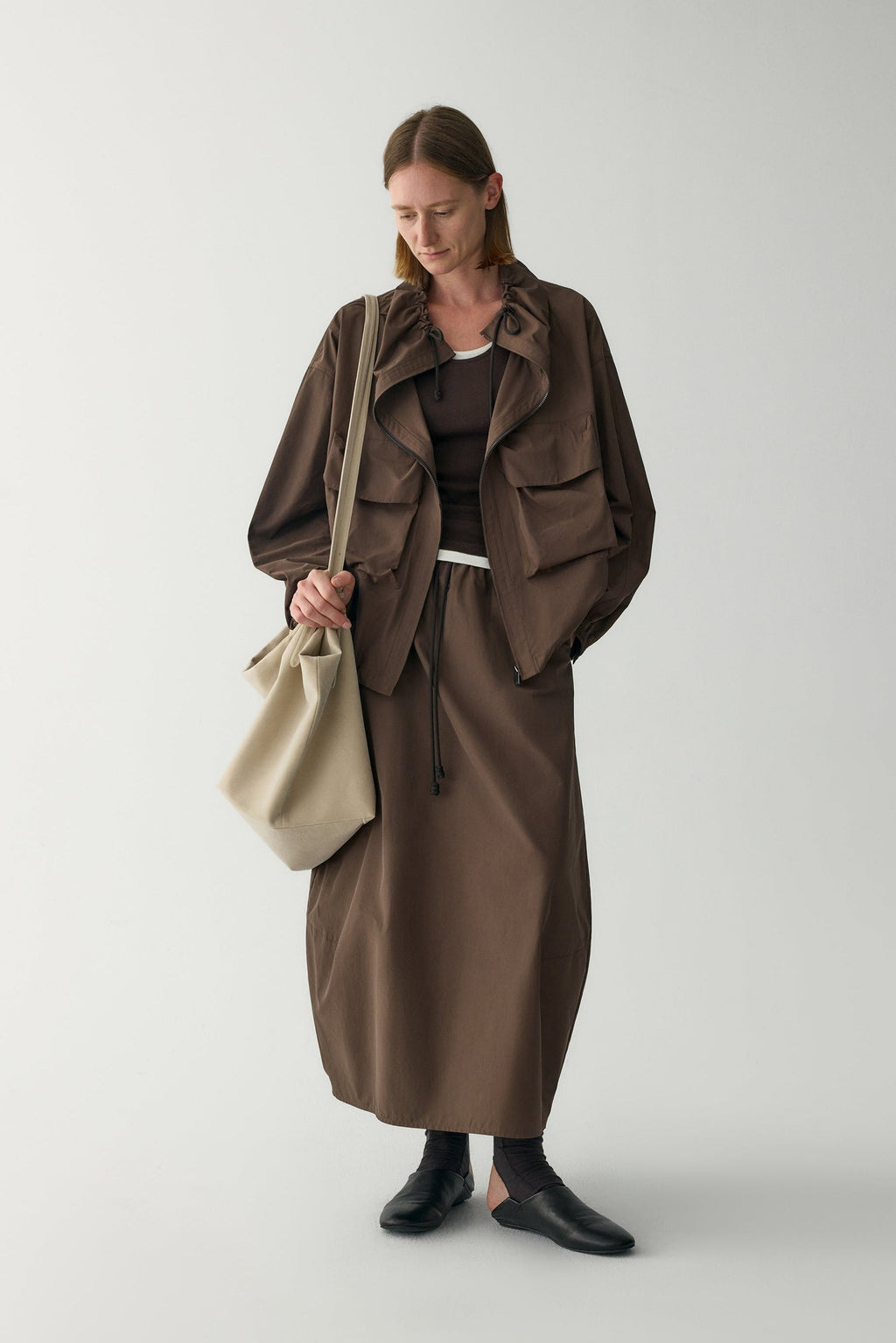 Sonia | Chaqueta Utility Oversize de Manga Corta