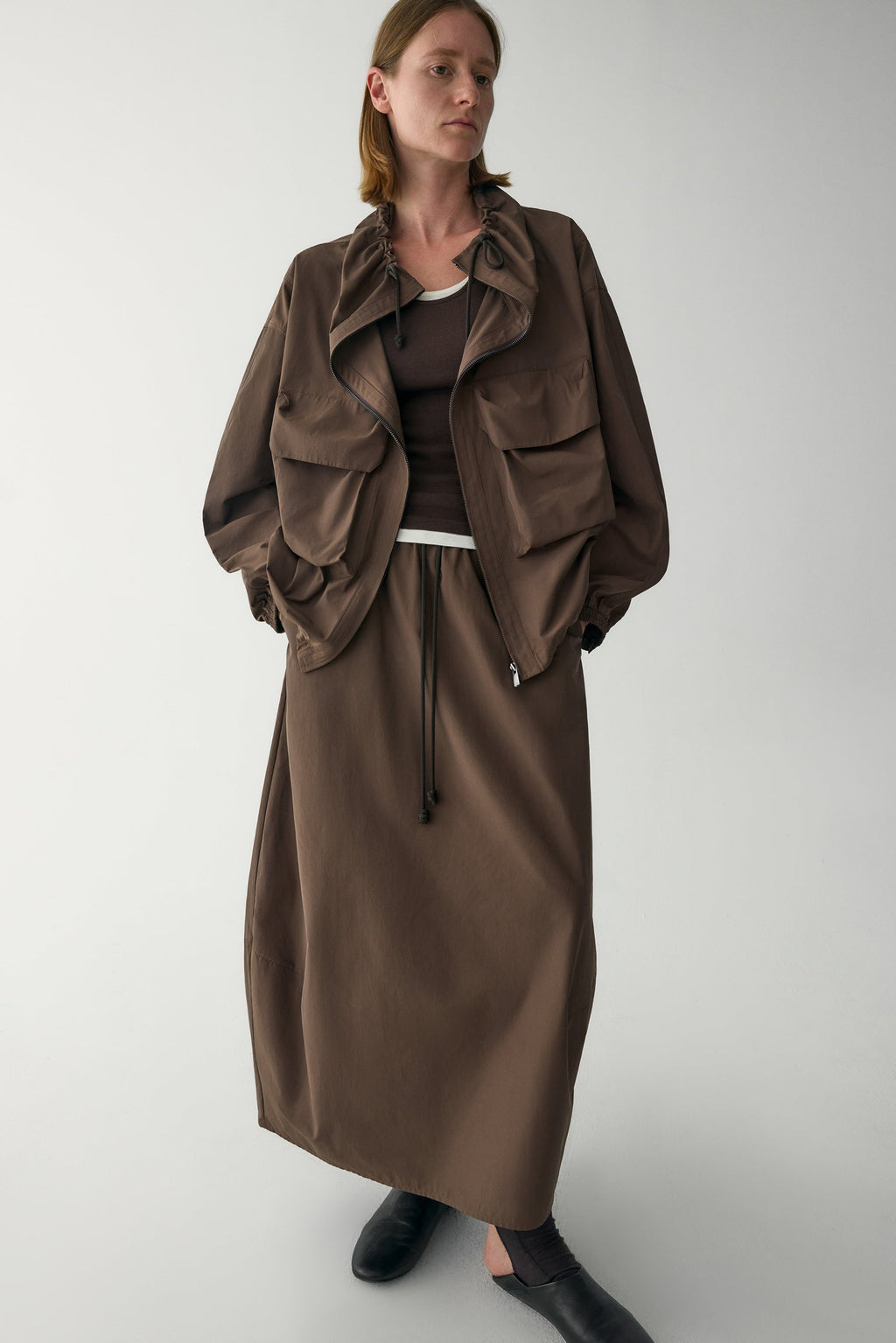 Sonia | Chaqueta Utility Oversize de Manga Corta