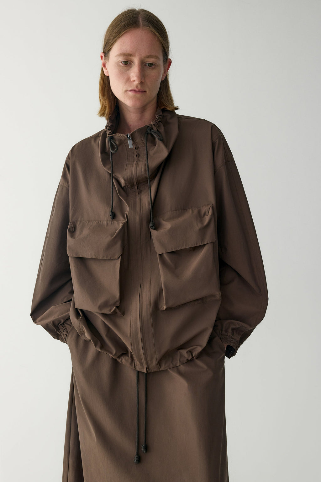 Sonia | Chaqueta Utility Oversize de Manga Corta