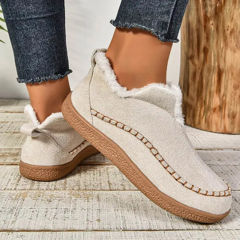Paula | Zapatos Sin Cordones Forrados de Borreguito