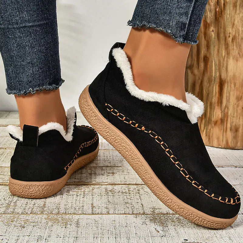 Paula | Zapatos Sin Cordones Forrados de Borreguito