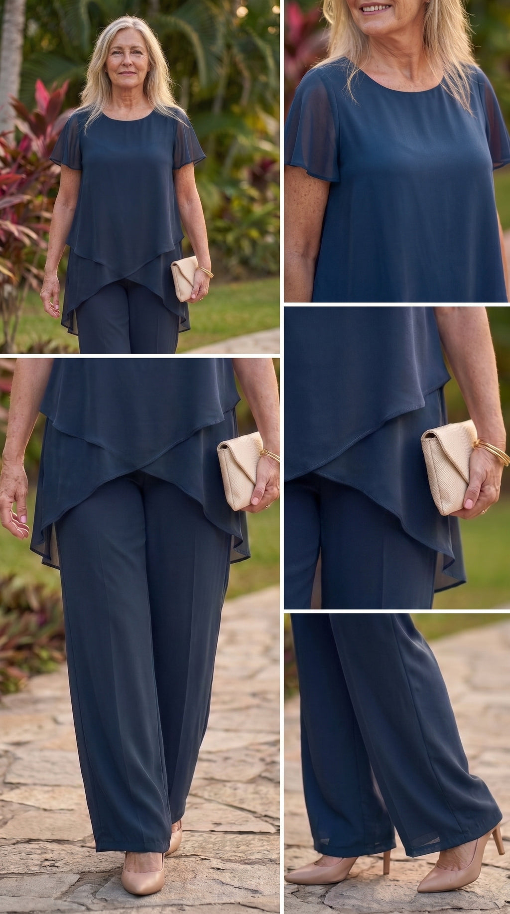 Marta | Conjunto de Top Asimétrico y Pantalón Ancho