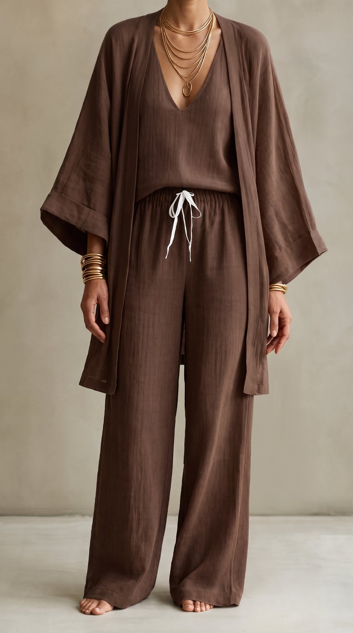 Marina | Conjunto de Tres Piezas de Lino