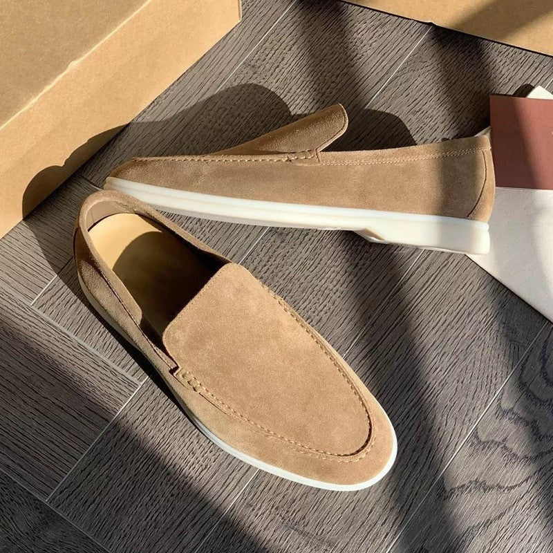 Arturo | Mocasines de Ante Hombre Slip-On Suela Ligera