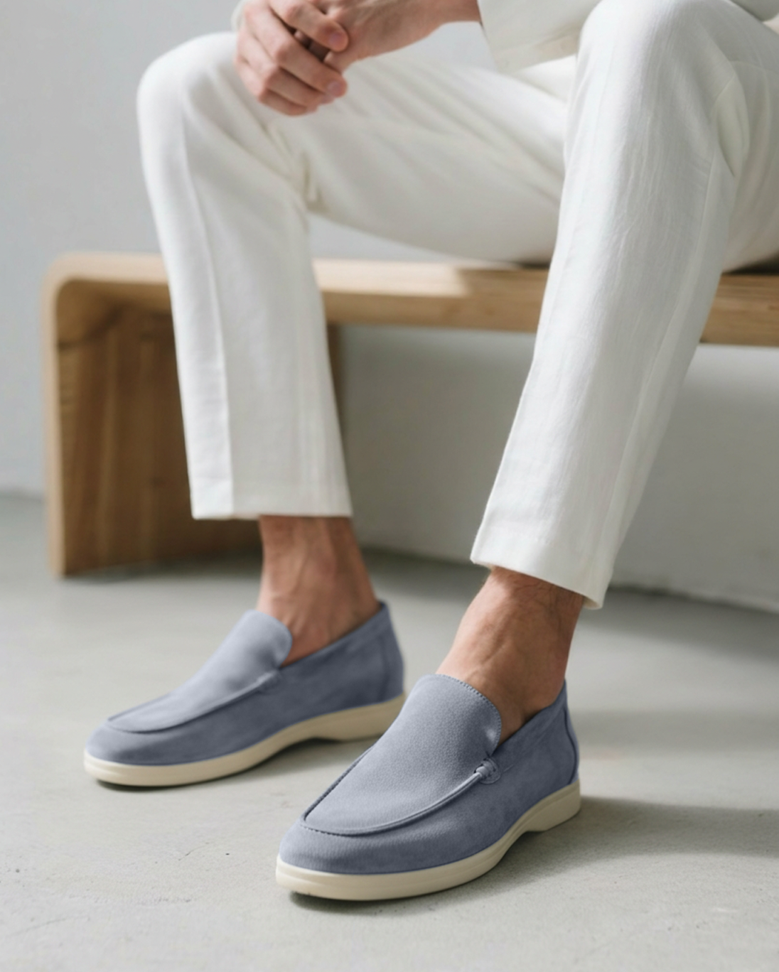 Álvaro | Mocasines de Ante Hombre con Plantilla Acolchada