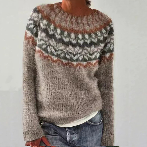 Tamara | Jersey de Punto Jacquard de Invierno