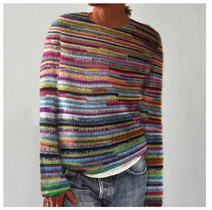 Gisela | Jersey de Punto Jacquard Estilo Vintage
