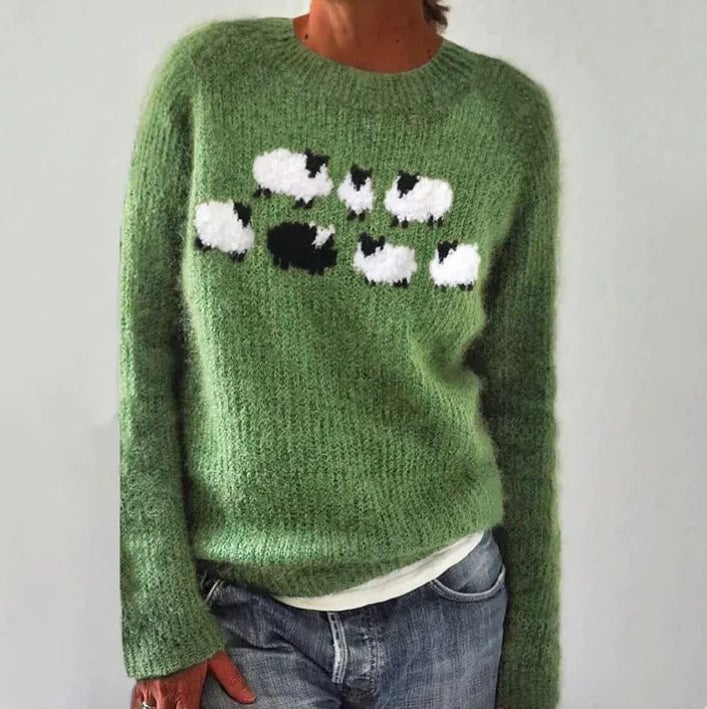 Bianca | Jersey de Punto con Ovejitas