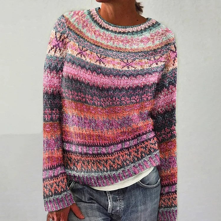 Mar | Jersey de Punto Retro Holgado Sin Picor