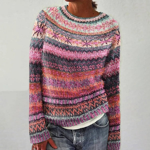 Mar | Jersey de Punto Retro Holgado Sin Picor