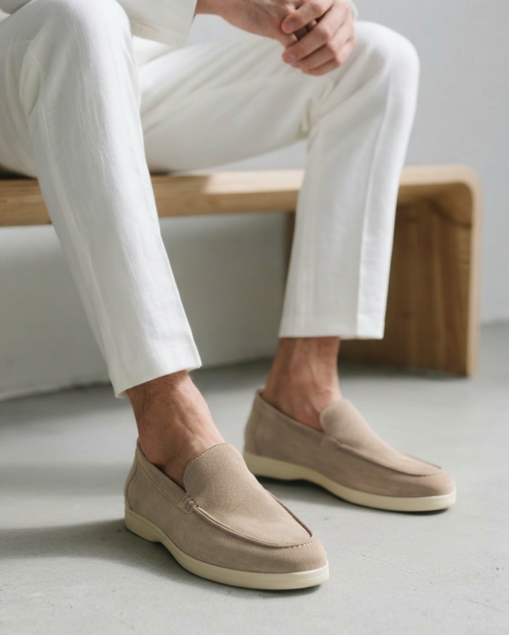 Álvaro | Mocasines de Ante Hombre con Plantilla Acolchada