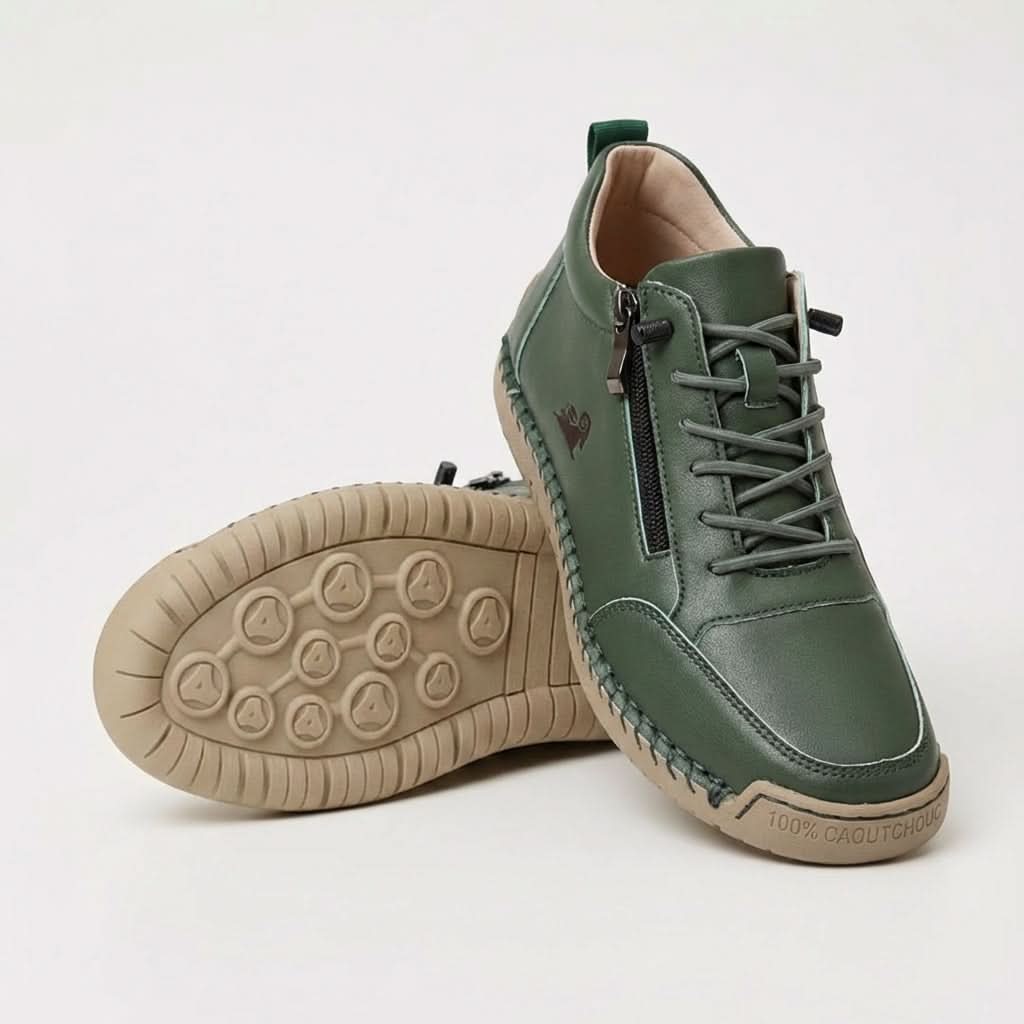 Belén | Zapatillas con Cremallera Lateral y Suela Masajeadora