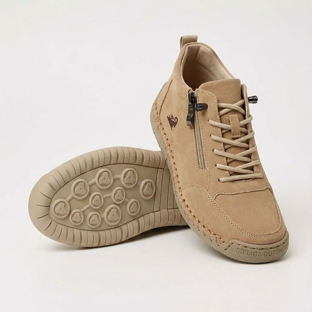 Belén | Zapatillas con Cremallera Lateral y Suela Masajeadora