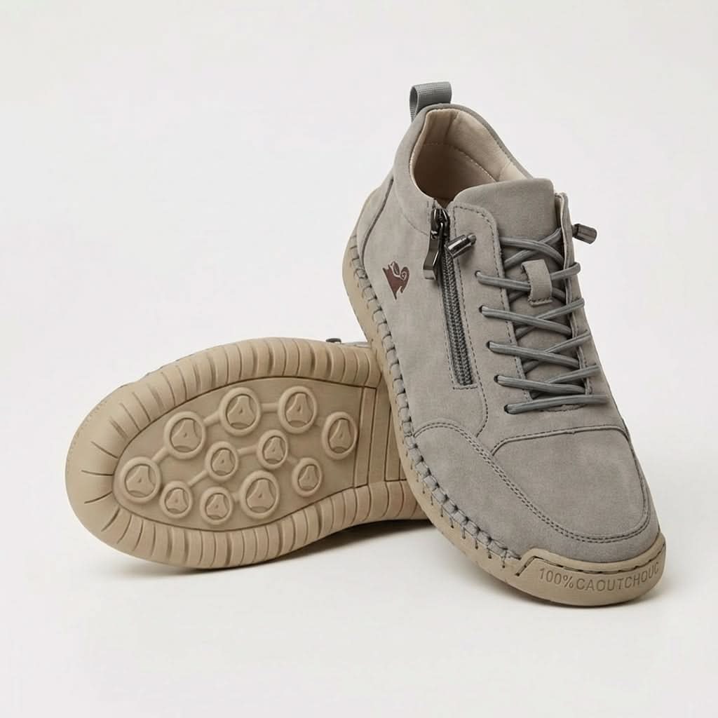 Belén | Zapatillas con Cremallera Lateral y Suela Masajeadora