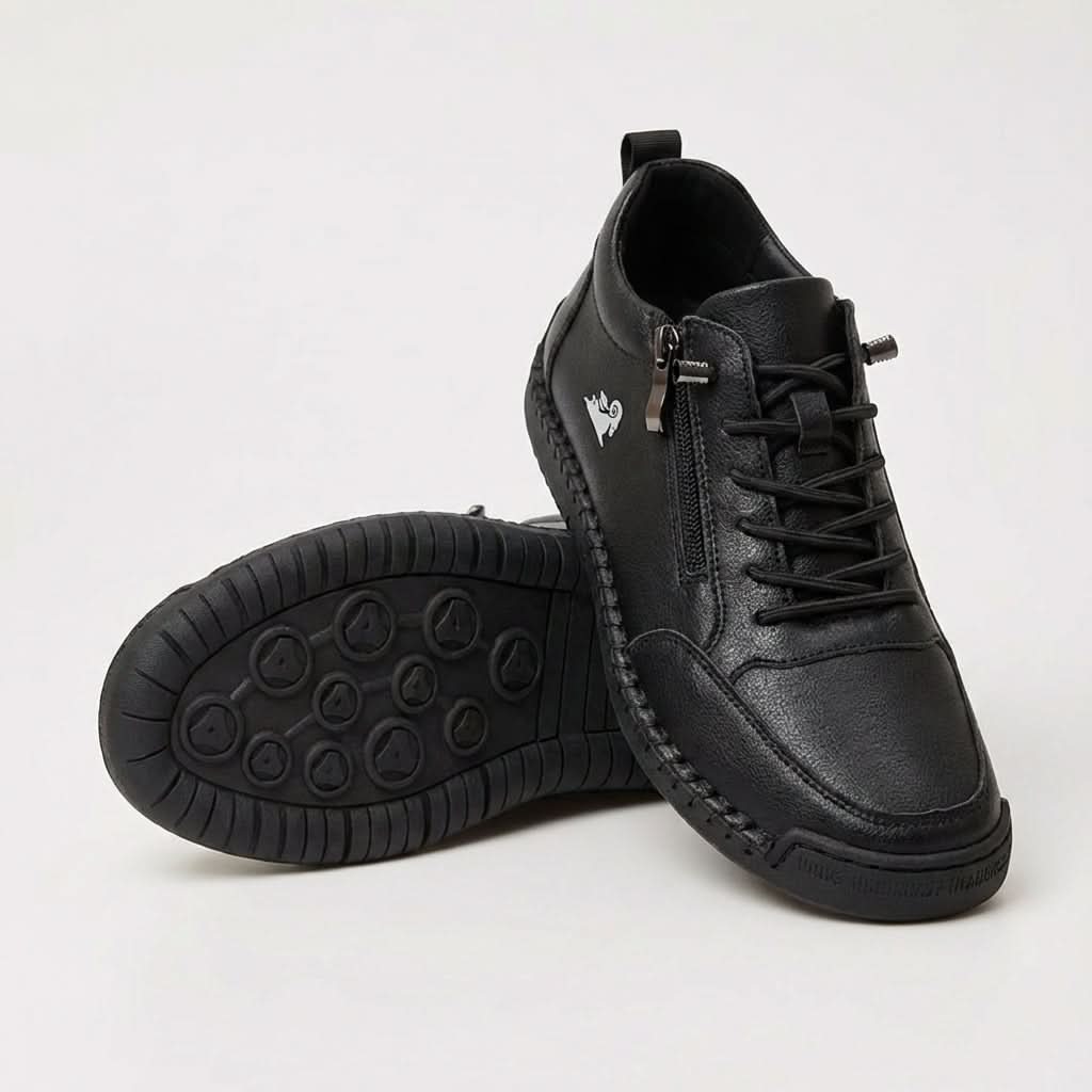 Belén | Zapatillas con Cremallera Lateral y Suela Masajeadora