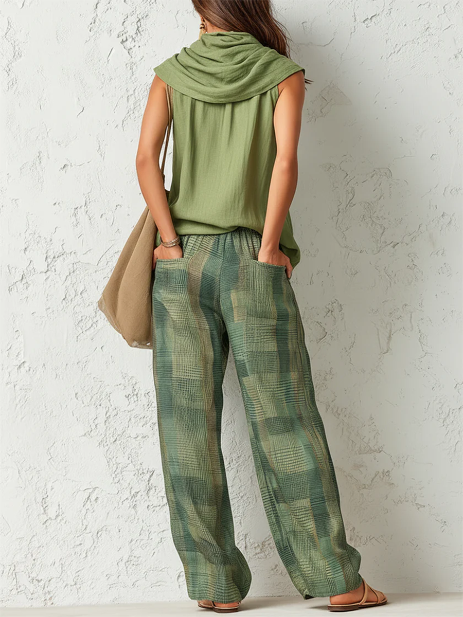 Beatriz | Conjunto de Blusa Fluida y Pantalón Ancho