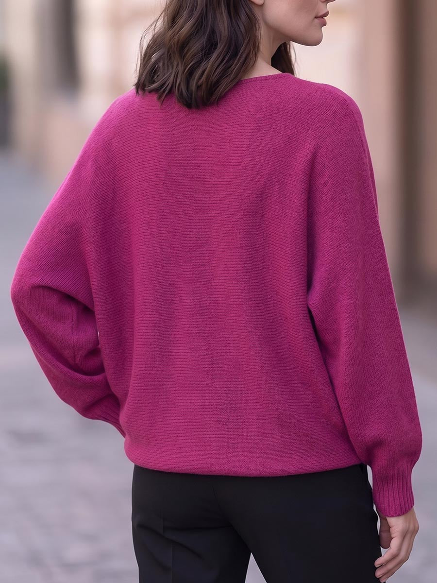Margarita | Jersey Holgado de Punto con Cuello Redondo
