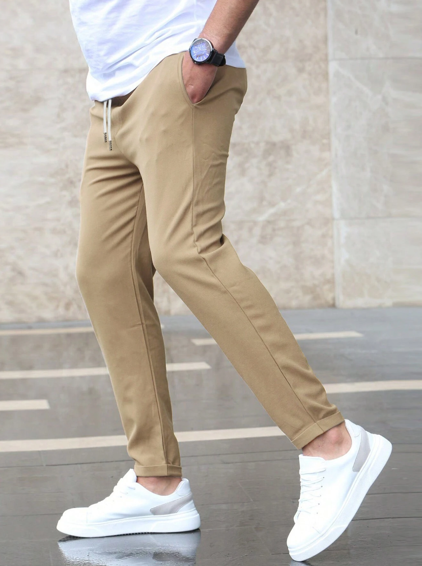 Pau | Pantalón Deportivo Hombre Cintura Elástica Corte Slim