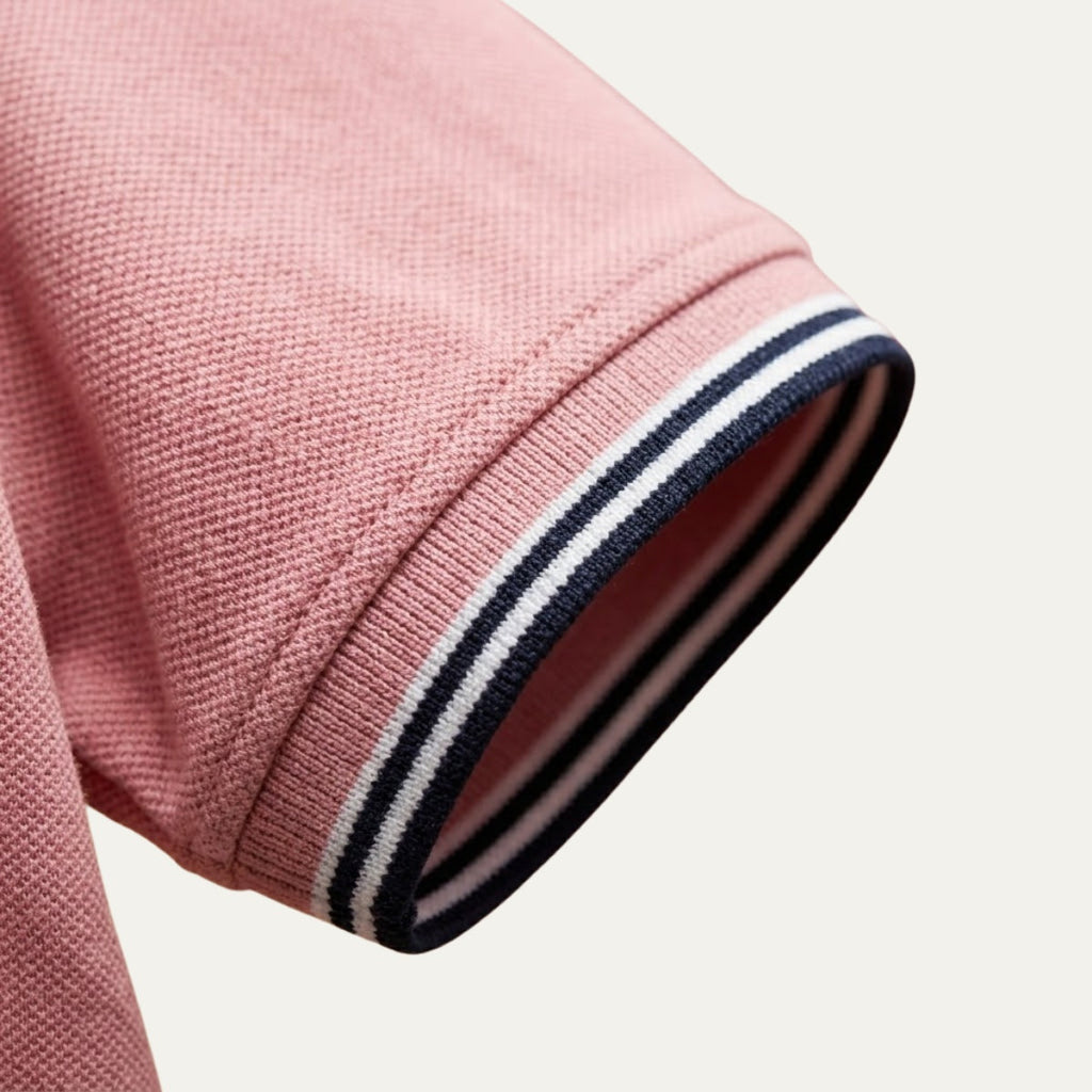 Sergio | Polo de Algodón de Manga Corta Hombre Cuello Contraste