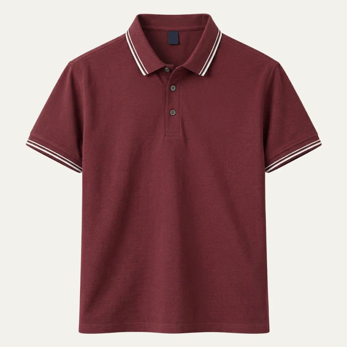 Sergio | Polo de Algodón de Manga Corta Hombre Cuello Contraste