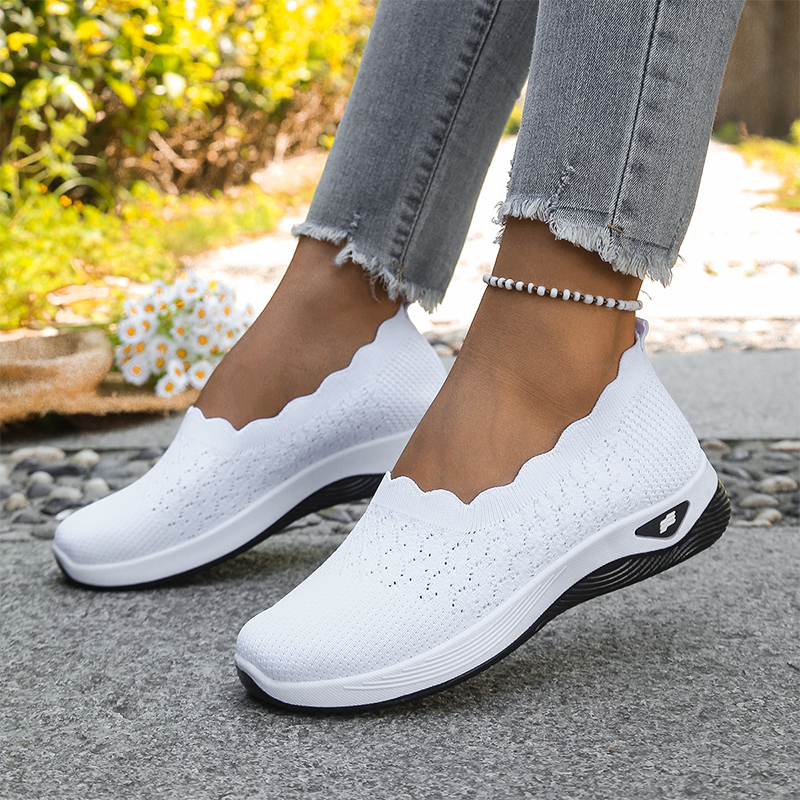 Ángela | Zapatillas de Punto Sin Cordones con Suela Acolchada