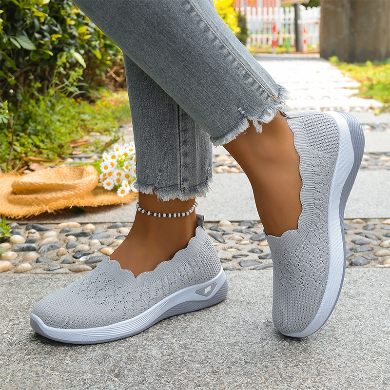 Ángela | Zapatillas de Punto Sin Cordones con Suela Acolchada
