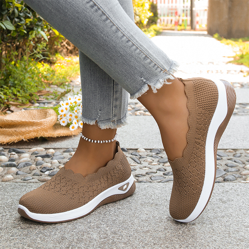 Ángela | Zapatillas de Punto Sin Cordones con Suela Acolchada