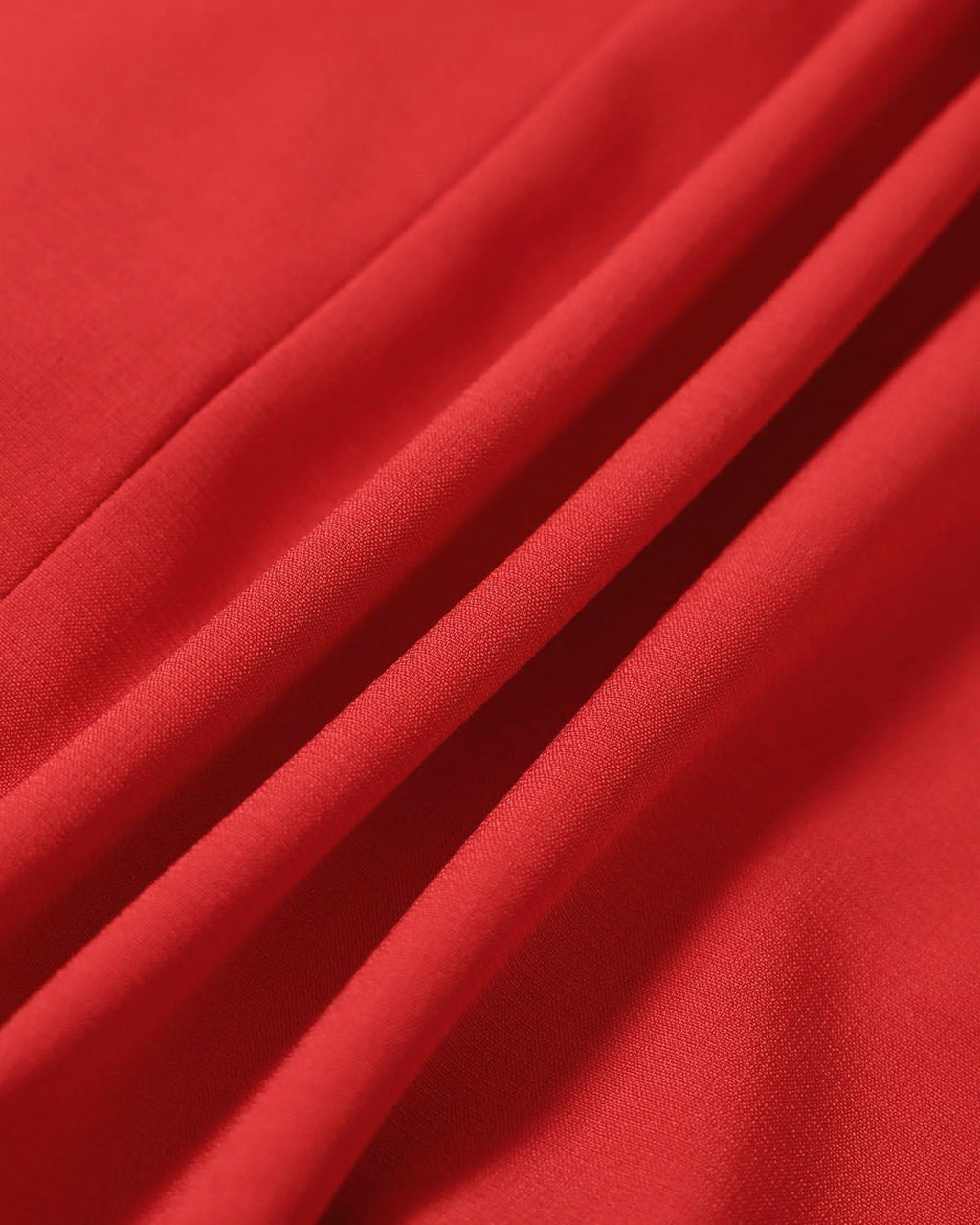 Minivestido Rojo Sin Mangas con Escote Barco y Cintura Alta
