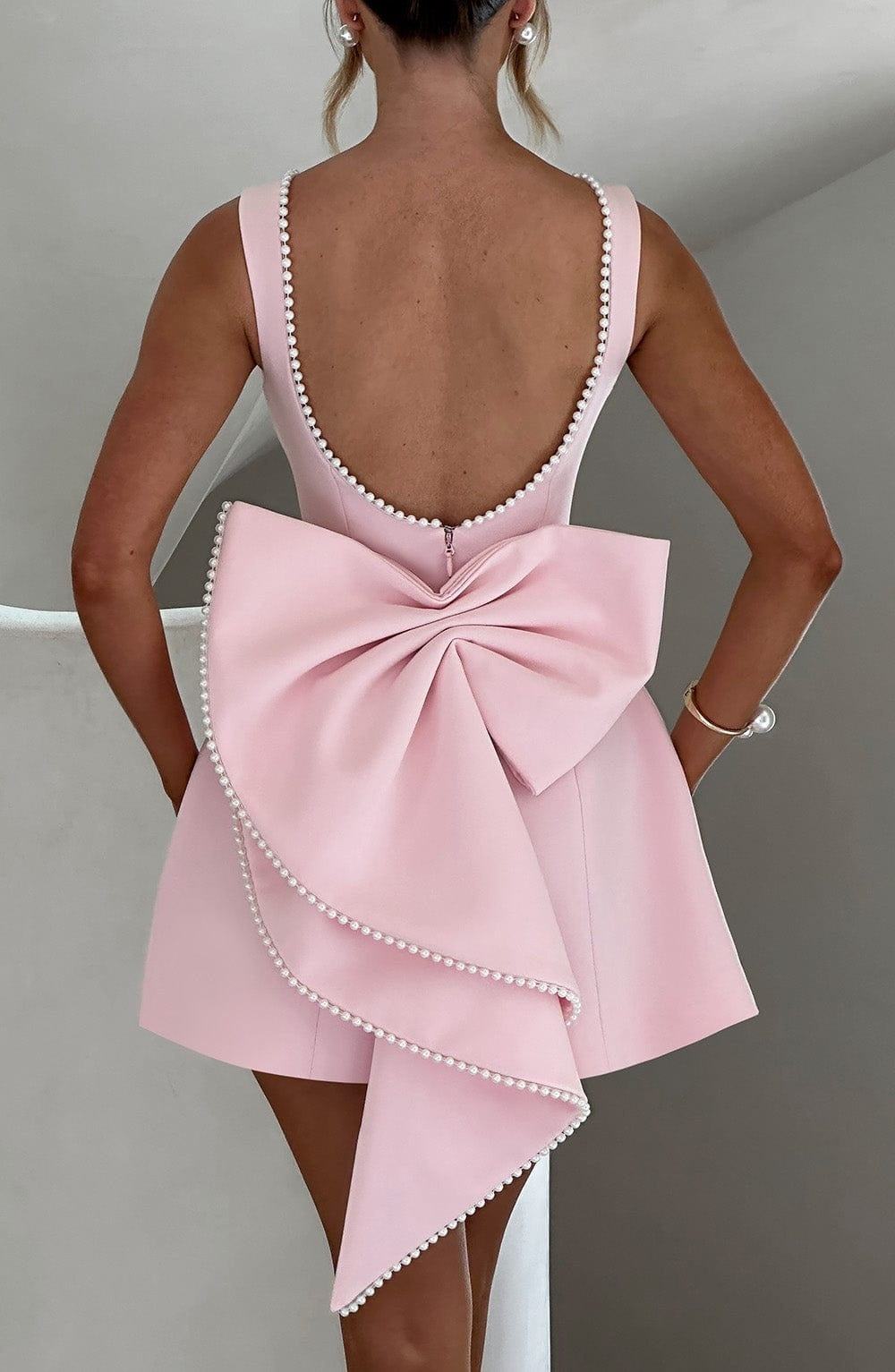 Esperanza | Vestido Corto de Cóctel Mujer Sin Mangas Escote Redondo